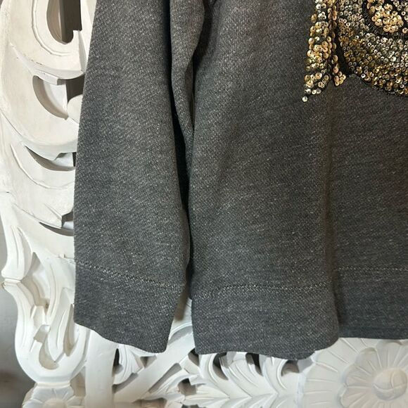 J. Crew rhino sequin sweatshirt RARE - Picture 3 of 6